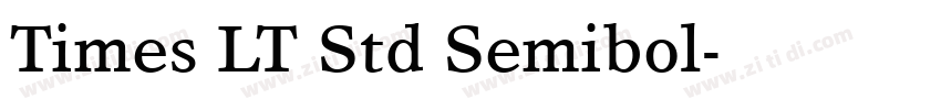 Times LT Std Semibol字体转换